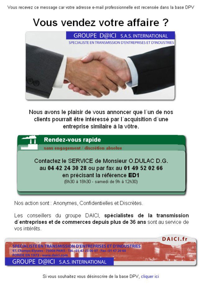 Emailng pour DAICI