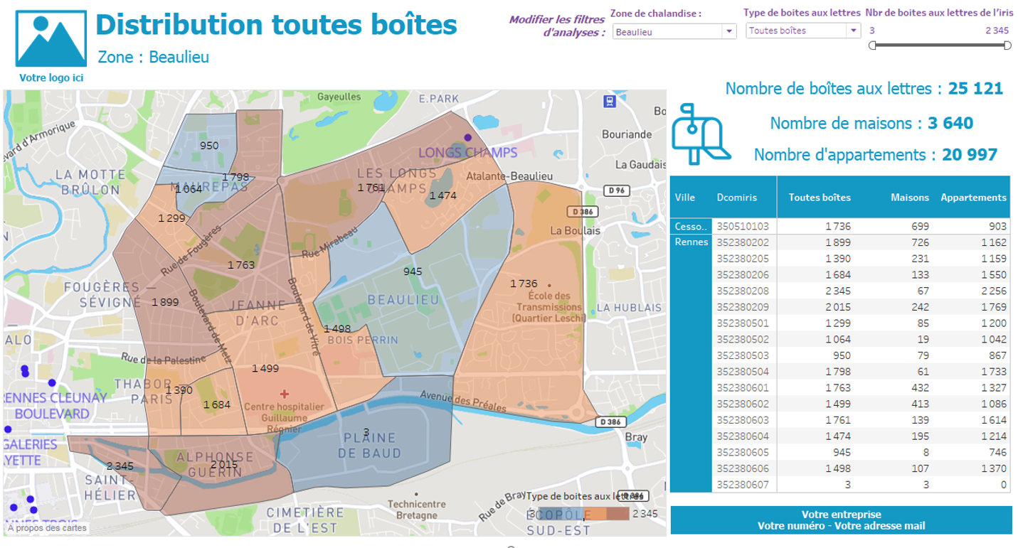 distribution boîtes aux lettres